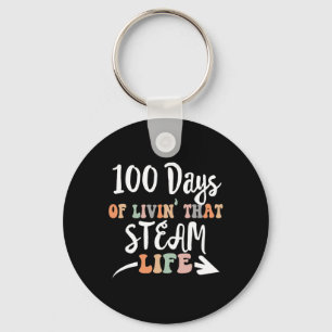 100 Days Of Steam 100th Day Of School For Stem Tea Key Ring