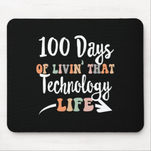 100 Days Of Technology 100th Day Of School For Tec Mouse Mat