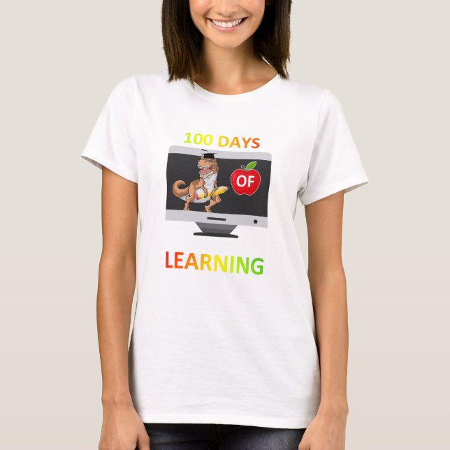 100 Days Of Virtual Learning Student Quarantine T-Shirt (Front)