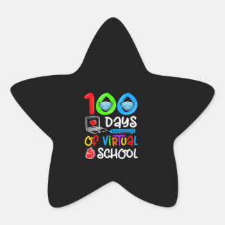 100 Days Of Virtual School Online Star Sticker
