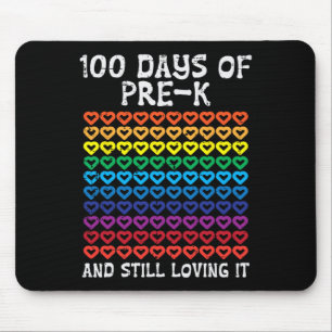 100 Days Pre-K Loving It Hearts 100th Day Of Schoo Mouse Mat