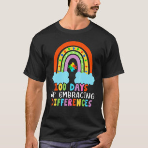 100 Days School Iep, Embrace Differences, Autism A T-Shirt