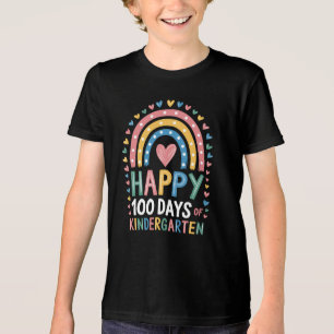 100 days school kindergarten t-shirt Tri-Blend shirt