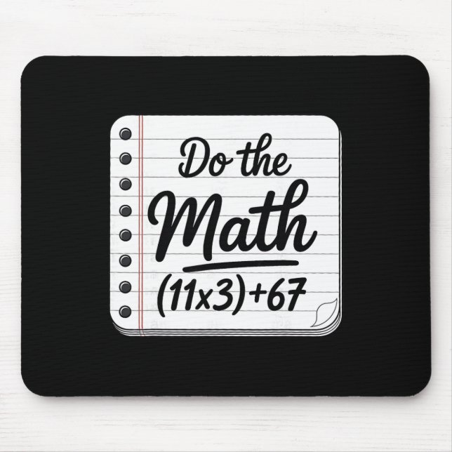 100 Days School Math Equation Do The Math 100 Funn Mouse Mat (Front)