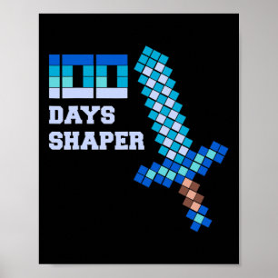 100 Days Shaper Fun 100 Days Of School Outfit For  Poster