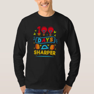 100 Days Sharper   100 Days Of School T-Shirt