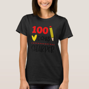100 Days Sharper 100th Day of School Teachers Stud T-Shirt
