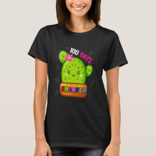 100 Days Sharper Cactus Teacher Happy 100th Days O T-Shirt