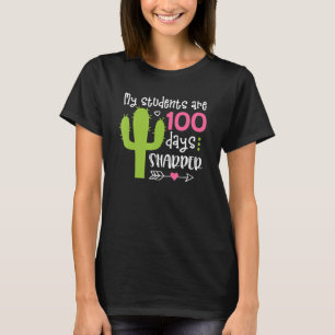 100 Days Sharper Cactus Teachers Happy 100th Day O T-Shirt