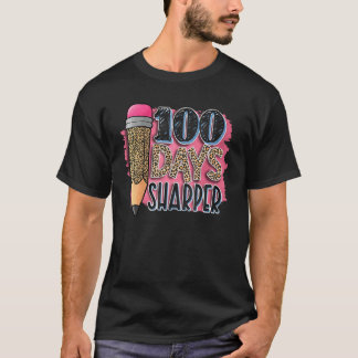 100 Days Sharper Crayons Teacher Happy 100th Day O T-Shirt