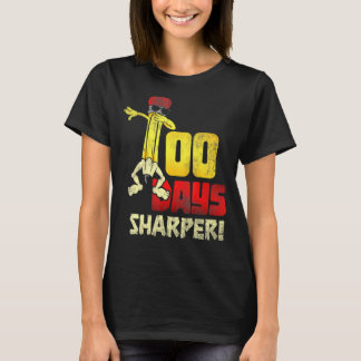 100 Days Sharper Dab Pencil Student Kids 100 Days  T-Shirt
