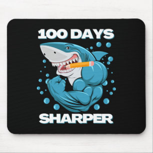 100 Days Sharper Shark Fun 100 Days Of School Mouse Mat