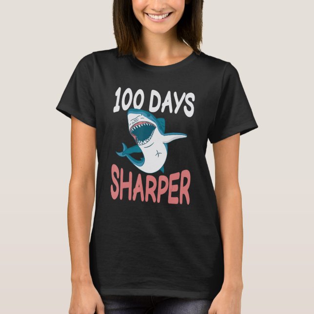 100 Days Sharper Shark Teeth Of School Costume Kid T-Shirt (Front)