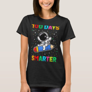 100 Days Smarter 100th Day of School Astronaut Spa T-Shirt