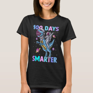 100 Days Smarter 100th Day of School dabbing dinos T-Shirt
