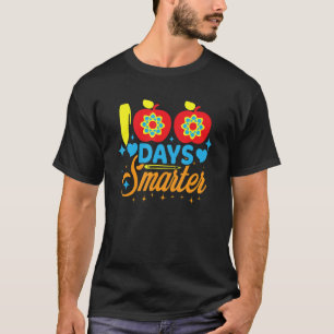 100 Days Smarter 100th Day Of School Funny Student T-Shirt