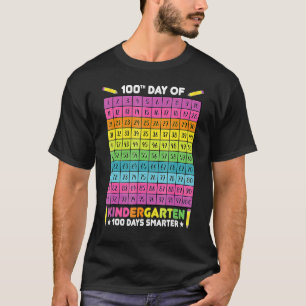 100 Days Smarter 100th Day Of School Kindergarten  T-Shirt