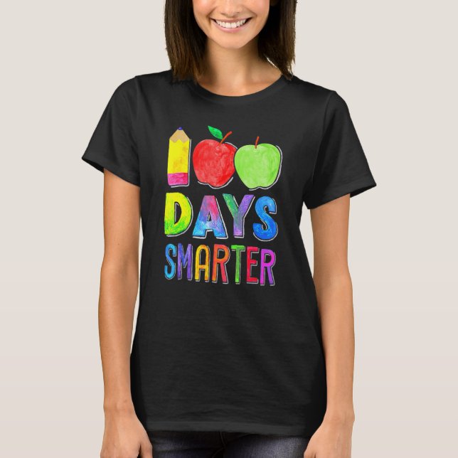 100 Days Smarter 100th Day Of School Shirt Women T (Front)