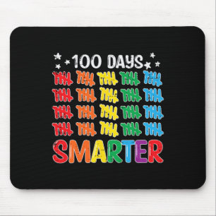 100 Days Smarter 100th Day Of School Teacher Kids  Mouse Mat