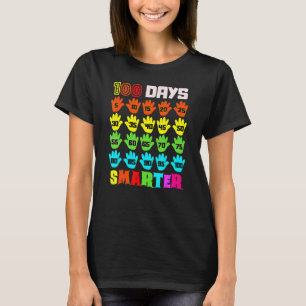 100 Days Smarter 100th Day Of School Teachers Kids T-Shirt