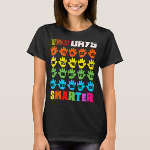 100 Days Smarter 100th Day Of School Teachers Kids T-Shirt