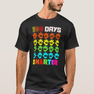 100 Days Smarter 100th Day Of School Teachers Kids T-Shirt