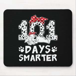 100 Days Smarter 101 Days Of School Cute Dog Teach Mouse Mat