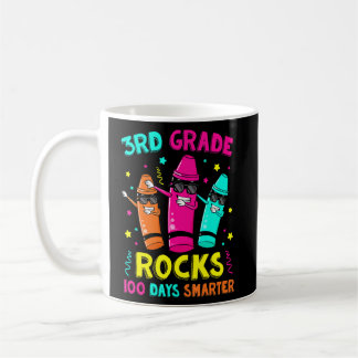 100 Days Smarter 3rd Grade Crayons  3rd Grade Rock Coffee Mug