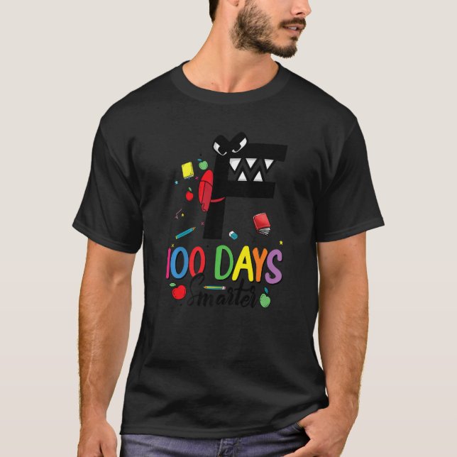 100 Days Smarter Alphabet Lore F School Costume Te T-Shirt (Front)