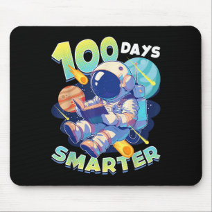 100 Days Smarter Astronaut Space 100th Day Of Mouse Mat