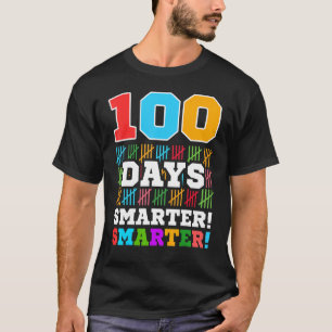 100 Days Smarter Counting Hash Marks 100th Days T-Shirt