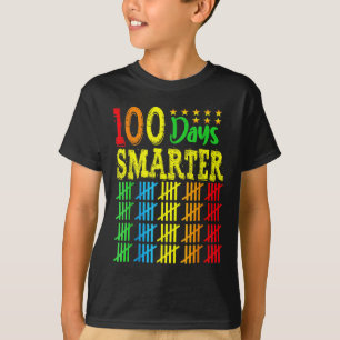 100 Days Smarter Counting Hash Marks Days Of Schoo T-Shirt