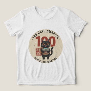 100 Days Smarter Cute 100th Day of School T-Shirt Tri-Blend Shirt