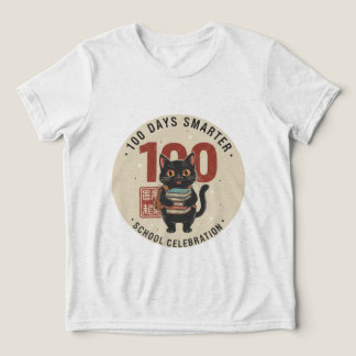 100 Days Smarter Cute 100th Day of School T-Shirt Tri-Blend Shirt