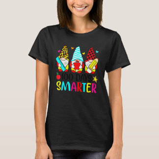 100 Days Smarter Cute Gnomes Happy 100th Day Of Sc T-Shirt