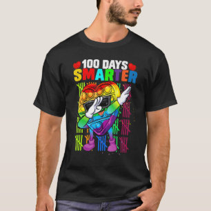 100 Days Smarter Dabbing Fidget Toy 100 Days Of Sc T-Shirt