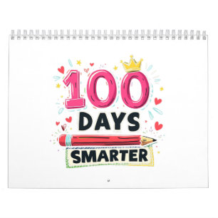 100 Days Smarter Days of School Teacher  Calendar