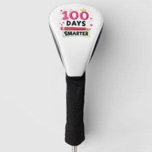 100 Days Smarter Days of School Teacher Golf Head Cover