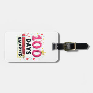 100 Days Smarter Days of School Teacher Luggage Tag