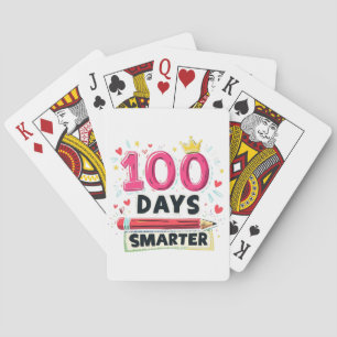 100 Days Smarter Days of School Teacher Playing Cards