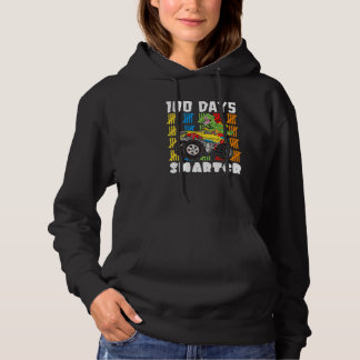 100 Days Smarter Dinosaur Monster Truck 100 Days o Hoodie