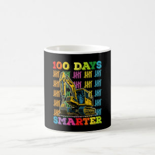 100 Days Smarter Excavator 100th Day Of School Coffee Mug