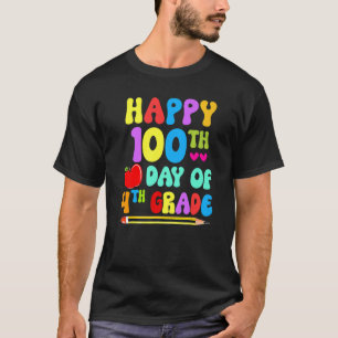 100 Days Smarter Fourth Grade 100th Day Of School T-Shirt