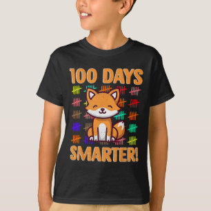 100 Days Smarter Fox 100th Day Of School Teacher G T-Shirt