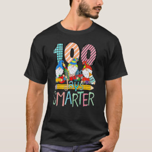 100 Days Smarter Gnome 100th Day Of School 2023 T-Shirt