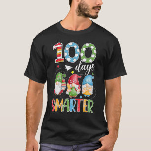 100 Days Smarter Gnomes Cute Happy 100th Day Of Sc T-Shirt