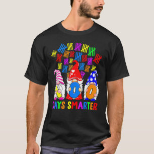 100 Days Smarter Gnomes Cute Happy 100th Day Of Sc T-Shirt