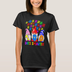 100 Days Smarter Gnomes Cute Happy 100th Day Of Sc T-Shirt
