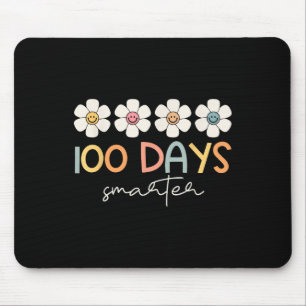 100 Days Smarter Groovy 100th Day Of School Girl T Mouse Mat