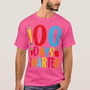 100 Days Smarter Happy 100th Day Of Prek 100 Day O T-Shirt